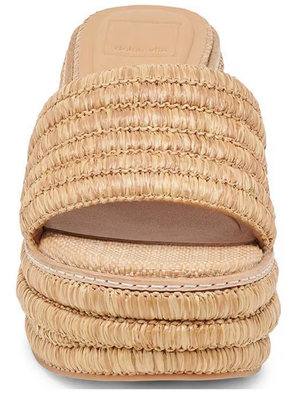 Dolce Vita Throne Woven Raffia Platform Sandals